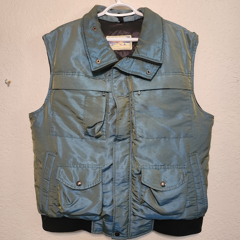 SUNDOWN Metallic Shift Down Puffer Vest